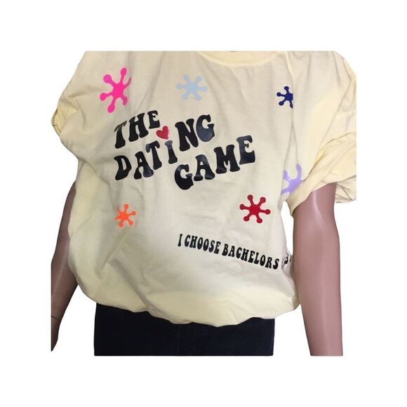 Free with Purchase “ The Dating Game” New Vintage Cropped Tee XL - Picture 1 of 9